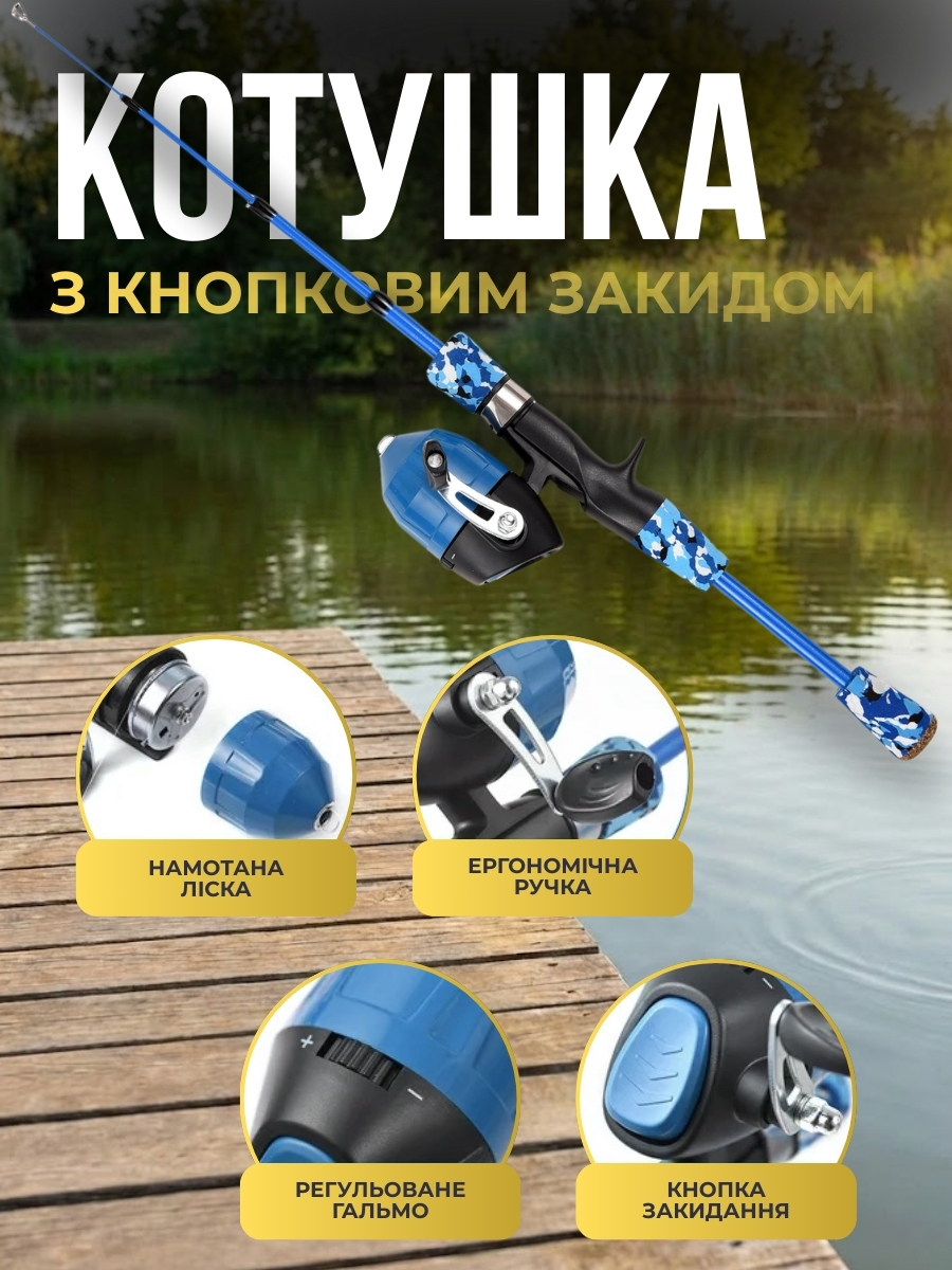 Дитячий набір для риболовлі з усім необхідним